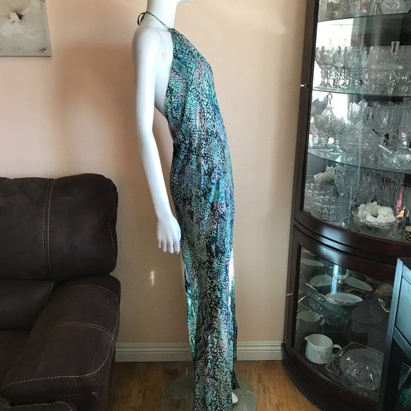 Lovers Friends Smokin Hot Print Halter Maxi Dress - Picture 3 of 8